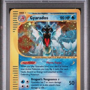 2003 POKEMON SKYRIDGE #H10 GYARADOS-HOLO PSA 8