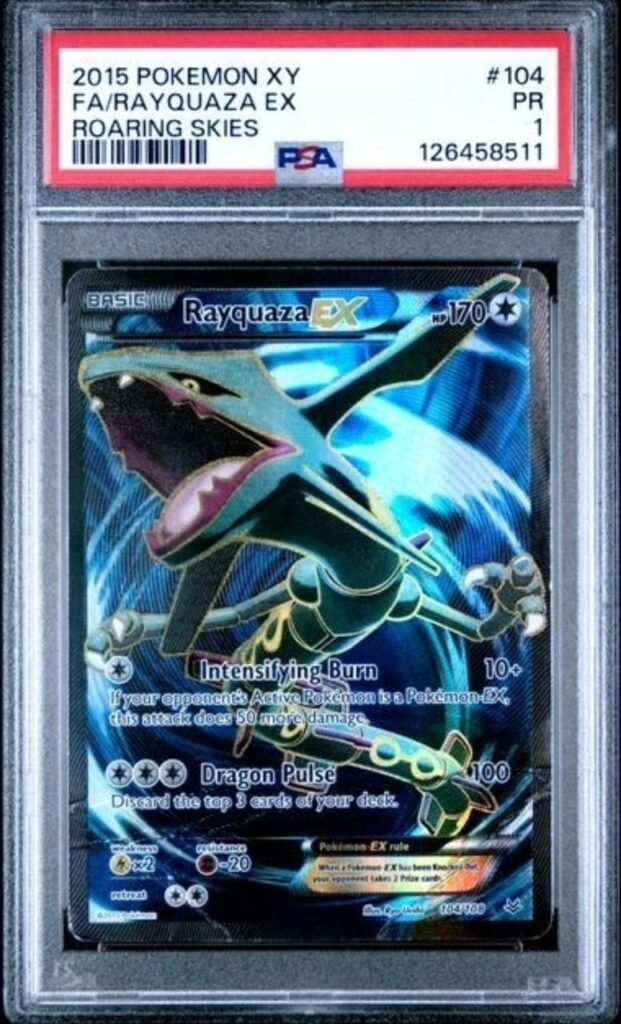 2015 POKEMON XY ROARING SKIES #104 FA/RAYQUAZA EX ROARING SKIES
