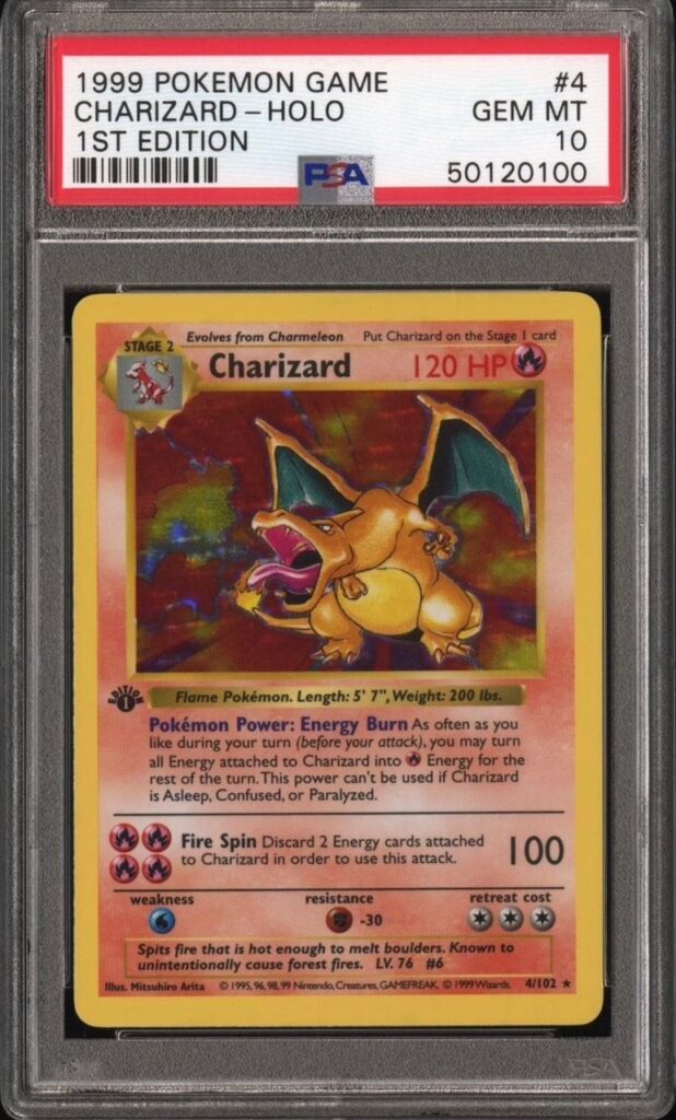 1999 POKEMON GAME #4 CHARIZARD-HOLO 1ST EDITION