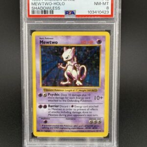 1999 POKEMON GAME #10 MEWTWO-HOLO SHADOWLESS