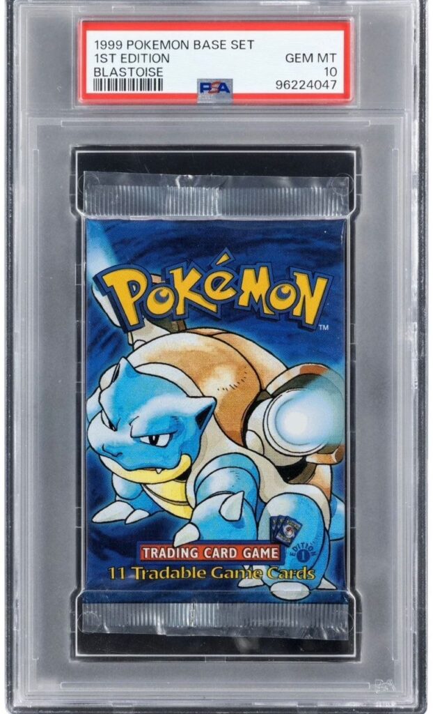 1999 POKEMON BASE SET PACK 1ST EDITION BLASTOISE