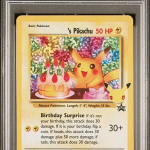 2021 POKEMON CELEBRATIONS CLASSIC COLLECTION #24 BIRTHDAY PIKACHU-HOLO CLASSIC COLL-BLACK STAR