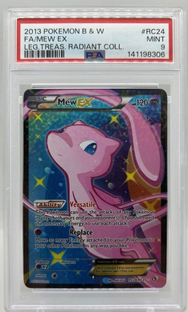 2013 POKEMON BLACK & WHITE LEGENDARY TREASURES RADIANT COLLECTION #RC24 FA/MEW EX LEG.TREAS. RADIANT COLL.