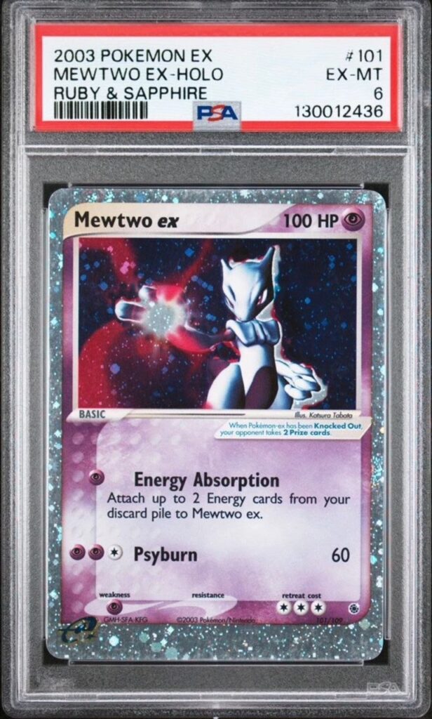 2003 POKEMON EX RUBY & SAPPHIRE #101 MEWTWO EX-HOLO RUBY & SAPPHIRE