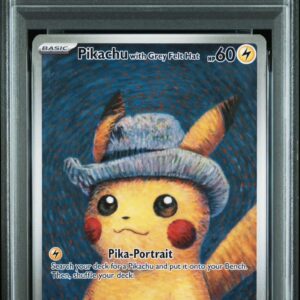 2023 POKEMON SVP EN-SV BLACK STAR PROMO #085 PIKACHU/GREY FELT HAT POKEMON X VAN GOGH